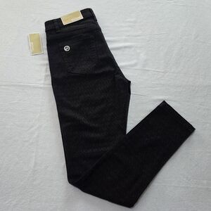 Michael Kors Izzy Skinny Mid- Rise Jeans - Size 6 / Black